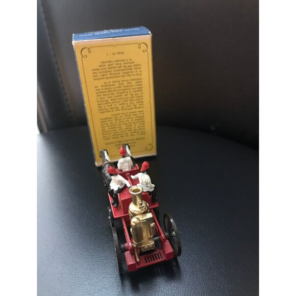 Vtg Matchbox Lesney Models of Yesteryear Y-4 Shand Mason Horse Drawn Fire Engine - Picture 6 of 10